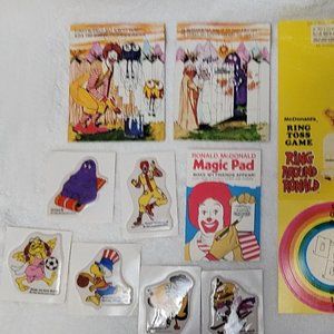 McDonald's Vintage New Toys & Stickers